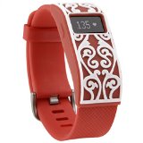 Henoda Band Cover for Fitbit Charge/Fitbit Charge HR Slim Designer Sleeve Protector Accessories (Tangerine European Classical)