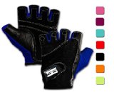 Weightlifting Gloves w/ Washable Ladies Gym Workout Crossfit Driving Gloves Women Weightlifting Gloves Women / Men (Blue, M)