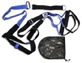 Fit&Me Portable Bodyweight Training Suspension System & Straps with Mesh Carry Bag and Complete Exercise Instructions and Programs | For Men & Women of All Fitness Levels