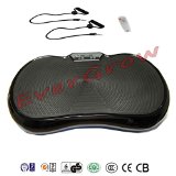 2016 Black Mini Crazy Fit Full Body Vibration Thin Platform Plate Massage Machine Fitness