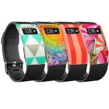 TreasureMax Sports Soft Silicone Rubber Band Cover/Protective Sleeve/ Protective Case Cover /Sleeve Protector with Various Colors Available for Fitbit Charge/ Charge HR