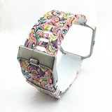 Fitbit Blaze Replacement Band,Silicone Watch Strap Adjustbable Wrist Band for Fitbit Blaze Large(Flower-05)