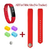 Fitbit Alta Bands Mysuntown Fitbit Alta Replacement Accessory Classic Band(Red S)