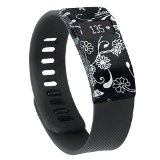 TreasureMax Sports Soft Silicone Rubber Band Cover/Protective Sleeve/ Protective Case Cover /Sleeve Protector with Various Colors Available for Fitbit Charge/ Charge HR