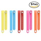 Fitbit Alta Bands,Greeninsync(TM) Smooth Finish Fitbit Alta Accessory Replacement Bands Small 5 set W Metal Clasp Unique Design Fatener for Man Women Kids