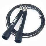 JKMEOO Jump Rope crossfit Speed Skipping Rope Steel Wire with Bearings Best for Cross Fitness-wod-exercise and Fitness 100% Satisfaction Guarantee