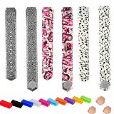 TreasureMax Accessories Replacement Sports Wristbands with Customize Metal Clasps and Secure Silicon Fastener Rings for Fitbit Alta/ Fitbit Alta Bands/ Fitbit Alta Band (No Tracker)