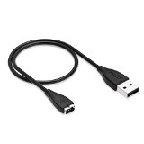 Fitbit Charge hr Cable,Cablor Replacement USB Charger Charging Cable for Fitbit Charge HR Wireless Activity Wristband–27cm,Black