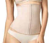 Squeem “Perfect Waist” Firm Compression Waist Cincher Shapewear, Cotton & Rubber, Beige, Extra Large