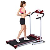 Gracelvoe Portable Folding Electric Motorized Commercial-Grade Home Treadmill Running Machine (red)