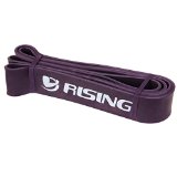 RISING 41 inch Resistance Band Assisted Pull-Up Band Powerlifting Bands (Singal Unite (Purple (100-120 LBS))