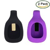 Fitbit Zip Clip By XXSCY®, 2pcs Replacement Clip for Fitbit Zip Only (No tracker) (Black&Purple)