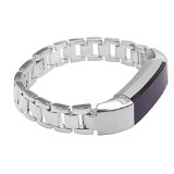 I-SMILE 3PCS Newest Replacement Wristband With Secure Clasps for Fitbit Alta Only(No tracker, Replacement Bands Only) (Style 1: Silver)