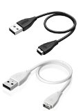 Fitbit Charge HR Cable, Getwow Replacement USB Charger Cable for Fitbit Charge HR Wireless Activity Wristband (Black+White)