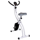 Ancheer Indoor Magnetic Folding Exercise Bike Black