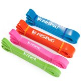 RISING 41 inch Resistance Band Assisted Pull-Up Band Powerlifting Bands (Singal Unite) (Set of 4 (Green+Rose Pink+Orange+Blue))