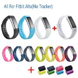 I-SMILE Newest Replacement Wristband With Secure Clasps for Fitbit Alta Only(No tracker, Replacement Bands Only) (Pack of 11)