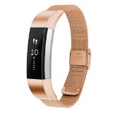 CreateGreat Replacement Accessory Metal Band For Fitbit Alta/Fitbit Alta Band/Fitbit Alta Bands,Rose Gold