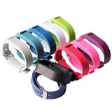 bayite Replacement Wrist Band with Watch Band Clasp Buckle and Fastener for Fitbit Flex Pack of 10