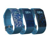 TreasureMax Sports Soft Silicone Rubber Band Cover/Protective Sleeve/ Protective Case Cover /Sleeve Protector with Various Colors Available for Fitbit Charge/ Charge HR