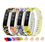 TreasureMax Accessories Replacement Sports Wristbands with Customize Metal Clasps and Secure Silicon Fastener Rings for Fitbit Alta/ Fitbit Alta Bands/ Fitbit Alta Band (No Tracker)