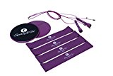 3in1 Women Home Exercise Equipment by Sporty&Fit – Fitness Set for Weight Loss – Jump Rope, Resistance bands and Gliding Discs