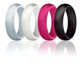 ROQ 4 Pack – Black with Glitter Pink, Pink, White – Size 7