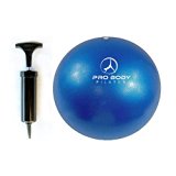 Mini Exercise ball – Premium 9-Inch Stability Ball for Pilates, Yoga, Barre, Training and Physical Therapy (Blue (Pump))