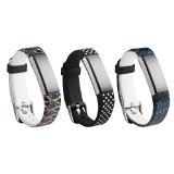 I-SMILE 3PCS Newest Replacement Wristband With Secure Clasps for Fitbit Alta Only(No tracker, Replacement Bands Only) (3pcs black set)