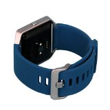 bayite Accessory Silicone Watch Band for Fitbit Blaze Blue, Large 6.7 – 8.1 inches
