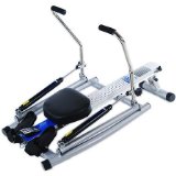 Adjustable Tension Controls, Orbital Rower with Free Motion Arms, White