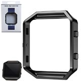 Fitbit Blaze Band Frame,Replacement Accessory Steel Frame for Fitbit Blaze Smart Watch (Black)