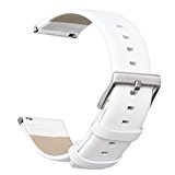 bayite Accessory 23mm Leather Bands for Fitbit Blaze Smart Watch White Small 5.5 – 6.7 inches