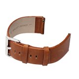 bayite Accessory 23mm Leather Bands for Fitbit Blaze Smart Watch Light Brown Small 5.5 – 6.7 inches
