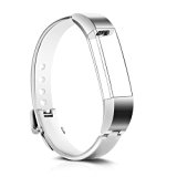 CreateGreat Replacement Accessory Metal Bracelet Band for Fitbit Alta,Silver ,Rose Gold