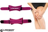 Patella Knee Strap Premium Quality By LOKSER™ for Knee Pain Relief, Non-slip Breathable & Lightweight Design- Available Individually or As a Pair. (Pink, 1 Pack)