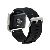 bayite Accessory Silicone Watch Band for Fitbit Blaze Black, Large 6.7 – 8.1 inches