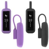 Henoda 2PCS Magnetic Clip Holder for Fitbit Alta (Black + Purple)