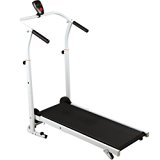 H.B.S Folding Portable Incline Manual Treadmill Walking Running Fitness Gym Machine