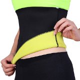 HamFire Hot Thermo Sweat Shapers Slimming Belt Sauna Waist Cincher Girdle for Weight Loss Women & Men (Medium)