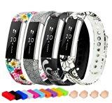 TreasureMax Accessories Replacement Sports Wristbands with Customize Metal Clasps and Secure Silicon Fastener Rings for Fitbit Alta/ Fitbit Alta Bands/ Fitbit Alta Band (No Tracker)