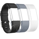 Charge 2 Wristband, Interchangeable Bands for 2016 Fitbit Charge 2, Pack of 3, Large, Gray, Black and White