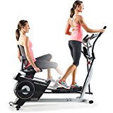 2-in-1 Double Elliptical and Recumbent Bike, Black