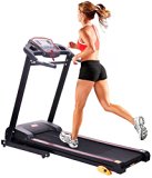 Merax 1.5HP Folding Electric Treadmill Motorized Running Machine LCD Panel (Black.)