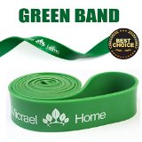 Micrael Home Heavy Duty Pull up and Powerlifting Bands Resistance For Stretching, Exercise, and Assisted Pull-ups(Green Band)