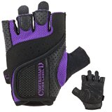 Contraband Pink Label 5137 Womens Weight Lifting Gloves w/ Grip-Lock Padding (PAIR) (Purple, Small)