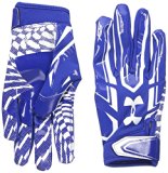 Boys’ Under Armour F5 Football Gloves, Royal (400), Youth Medium