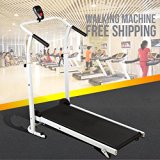 Graelove Folding Portable Incline Manual Treadmill Walking Running Fitness Gym Machine