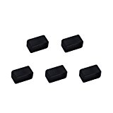 i-smile® 6pcs Black Silicon Fastener Ring for Fitbit Flex Wristband – Fix the Clasp Fall Off Problem – (Note:Tracker or Wristband NOT included) (Black)