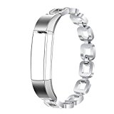 TreasureMax Replacement Jewelry Bracelet Design Metal Watch Band for Fitbit Alta (No Tracker)
